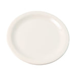 Stackable white plastic round plate 23 cm for kitchen use
