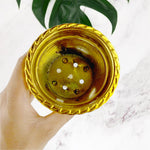 Valencia flower pot plastic planter with vibrant flower arrangement