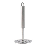 Ergonomic stainless steel potato masher for effortless mashing