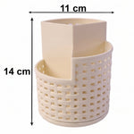 Desk or kitchen countertop rotating organizer for efficient storage