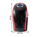 Remote control for 400W wall plug room heater with timer and speed buttons