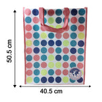 Size chart showing dimensions of carry hand bag