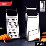 Apex sharp stainless steel slicer and grater with ergonomic handle