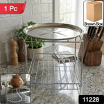 Multipurpose kitchen rack for utensils, pots, and containers in stainless steel