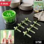 8 mold ice candy maker with sticks for summer desserts