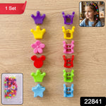 Vibrant plastic hair clips for girls