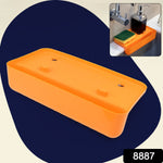 Packaging shot of the Garth sink drainer shelf, highlighting its compact size and utility.