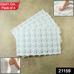 Textured bath mat with suction cups designed for slip prevention