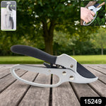Indo Glow gardening pruning shears displayed open on a clean white background.