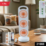 Triple head desk fan providing better air circulation