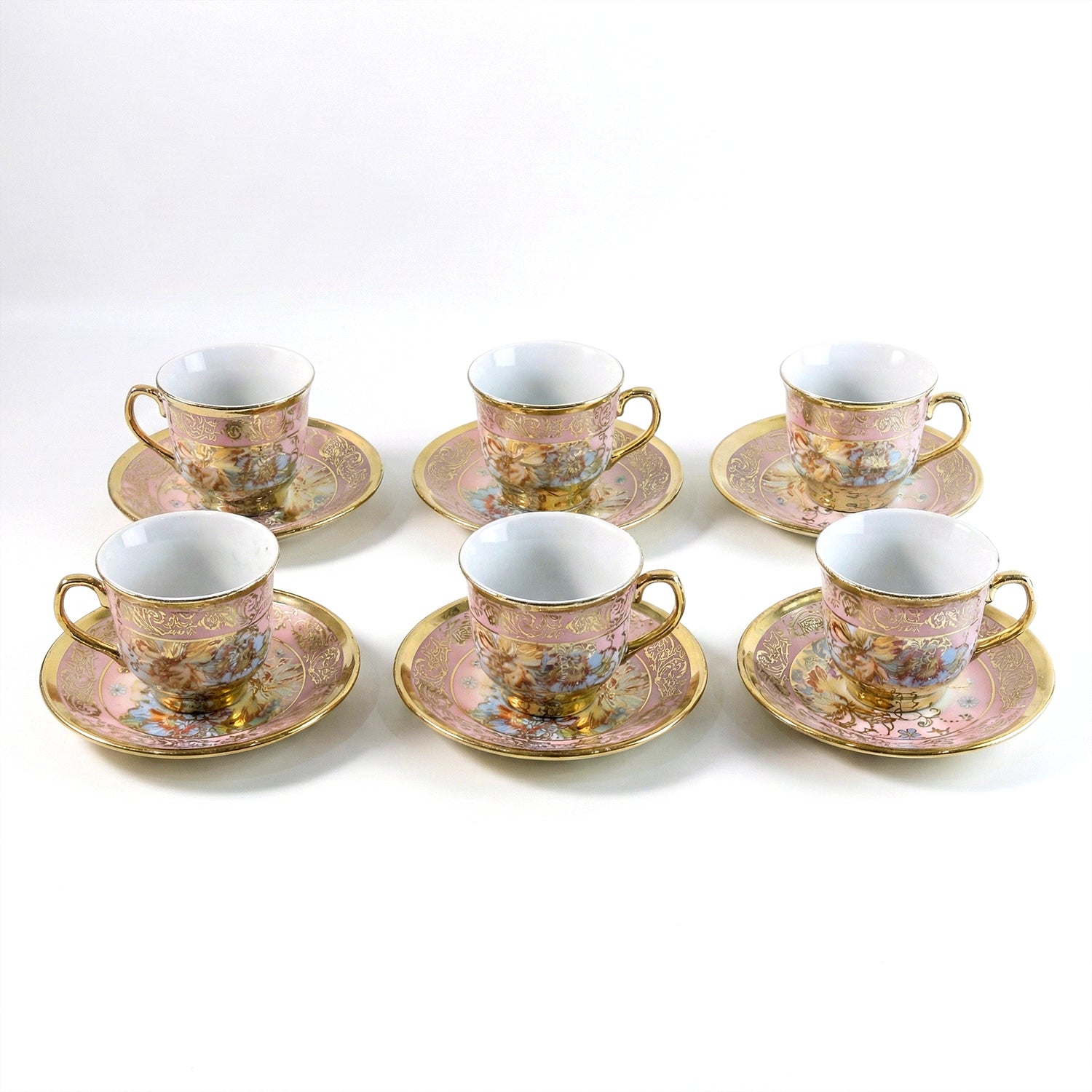 Premium quality tea cup and saucer set with smooth glazed finish